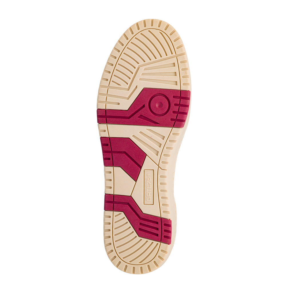 Sneakers casual bianche e marroni da uomo Gate 76