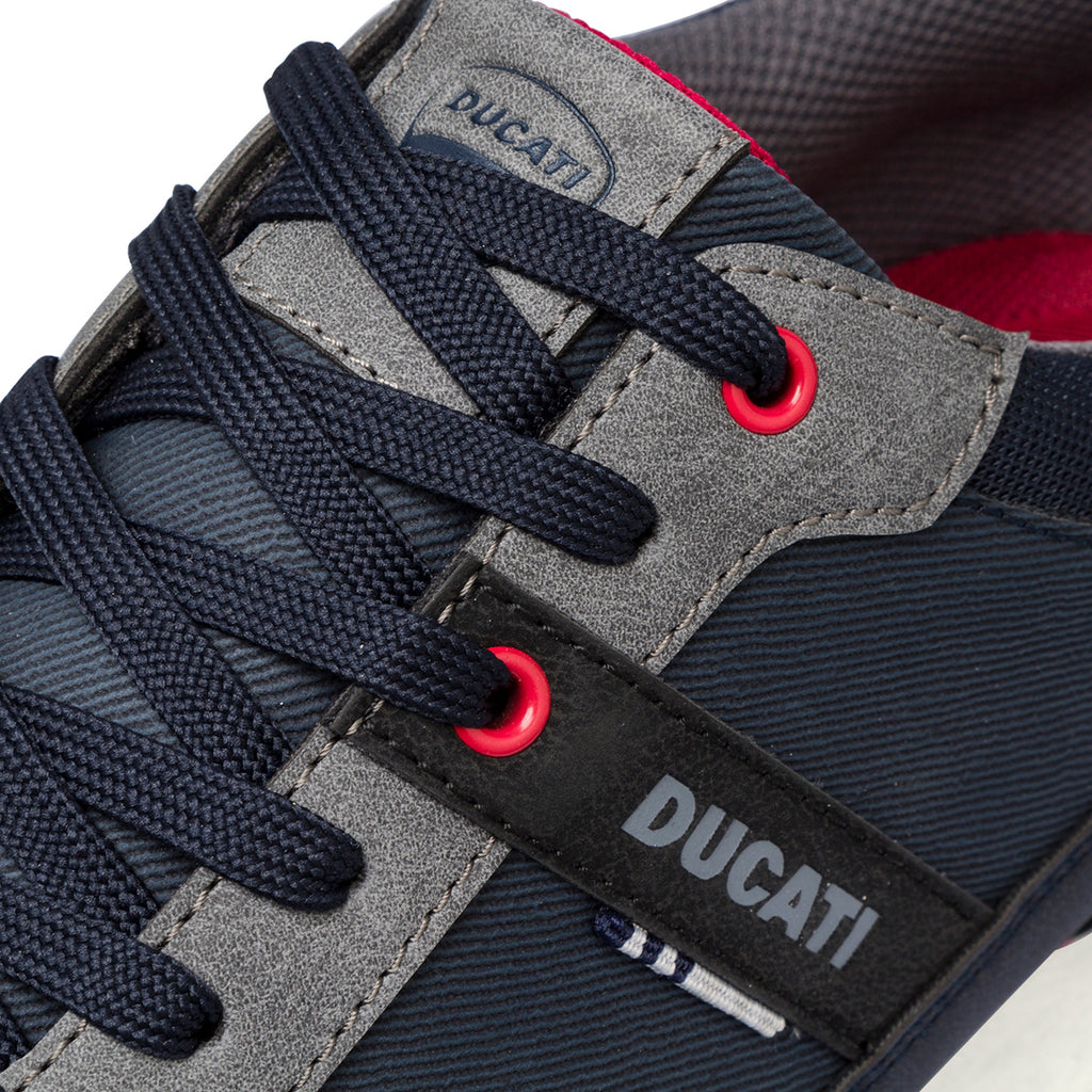 Sneakers blu e grigie da uomo Ducati