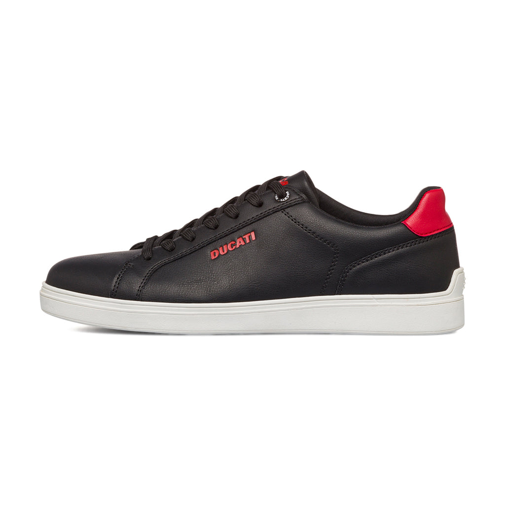 Sneakers nere da Uomo con logo rosso Ducati