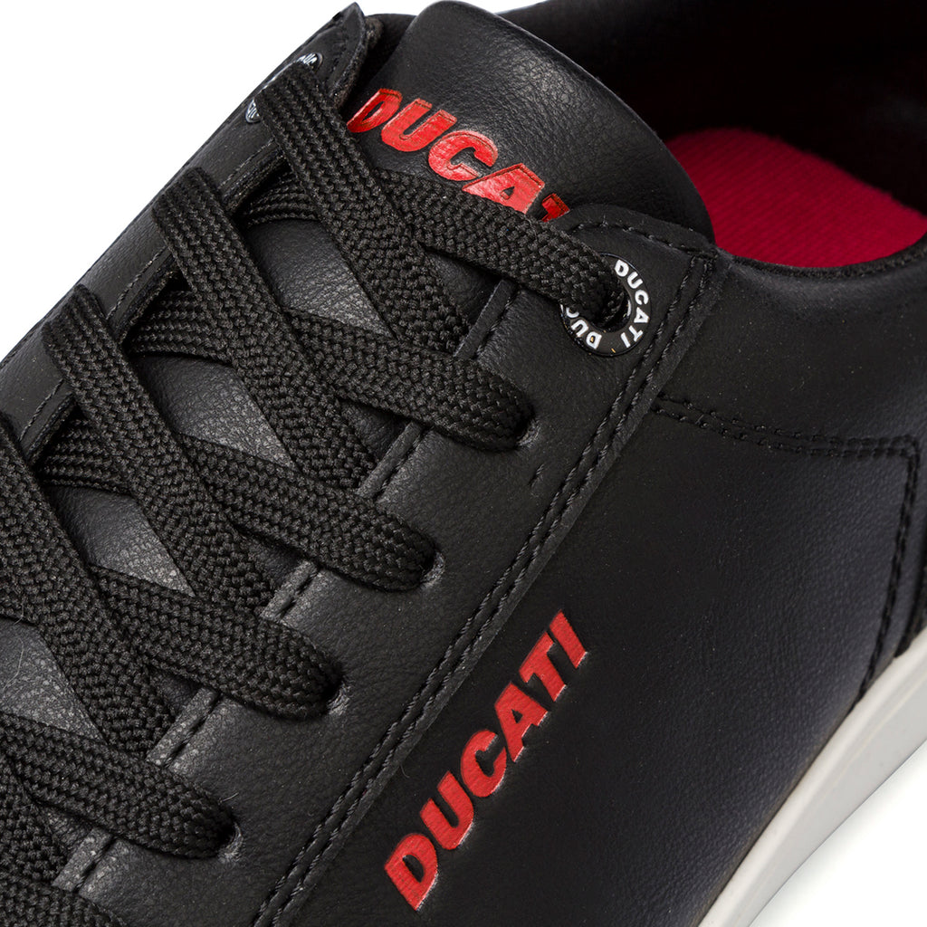 Sneakers nere da Uomo con logo rosso Ducati