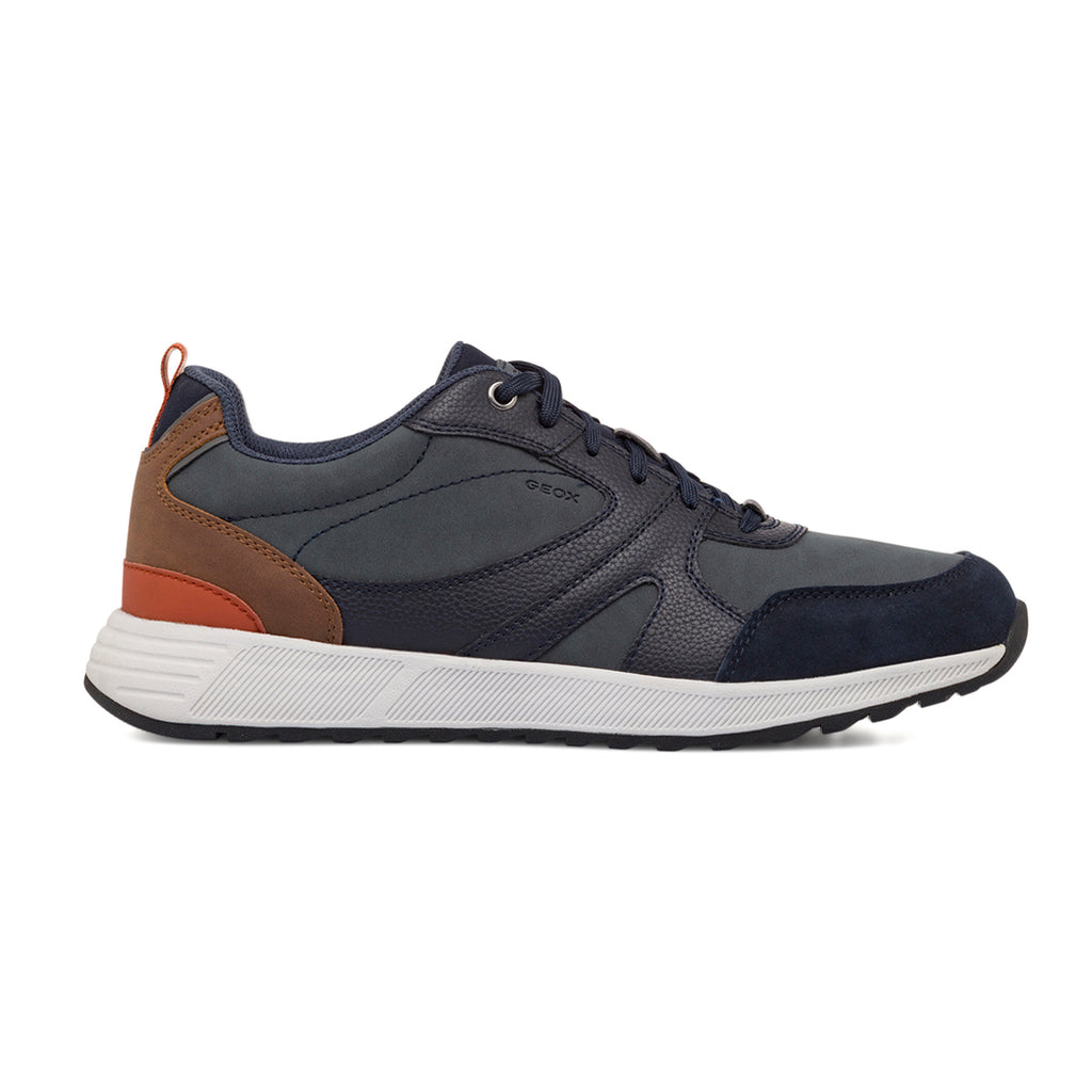 Sneakers traspiranti da uomo blu navy Geox