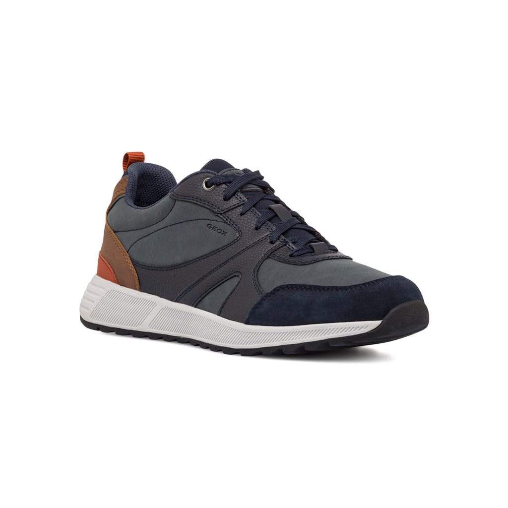 Sneakers traspiranti da uomo blu navy Geox