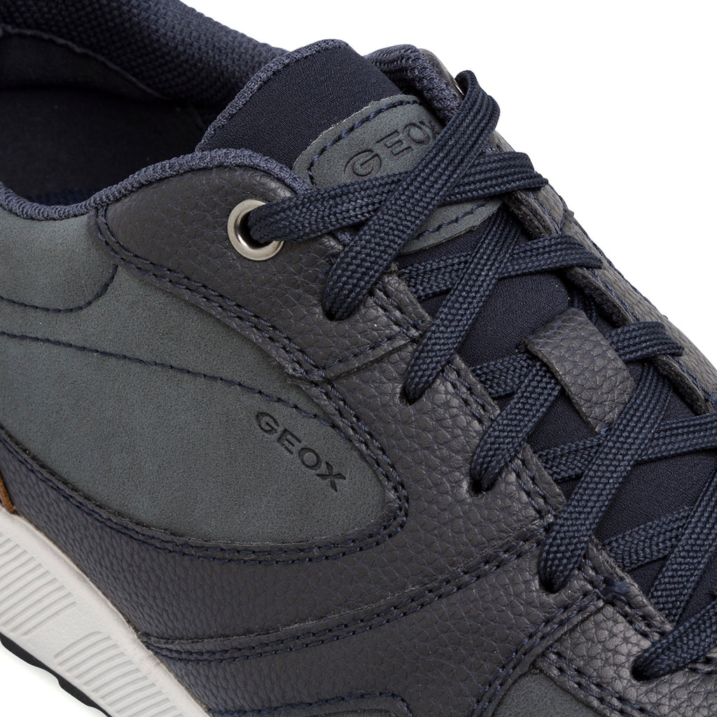 Sneakers traspiranti da uomo blu navy Geox