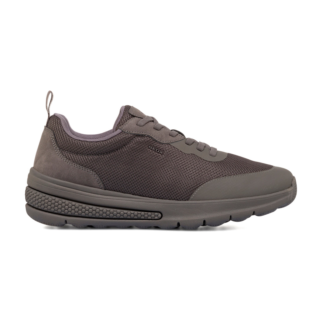 Sneakers grigie da uomo con suola e tessuto traspirante Geox
