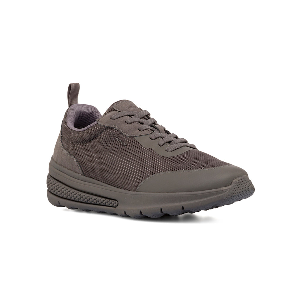 Sneakers grigie da uomo con suola e tessuto traspirante Geox