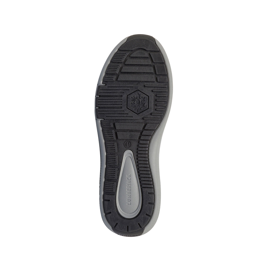 Sneakers casual da uomo blu e grigie in pelle Lumberjack