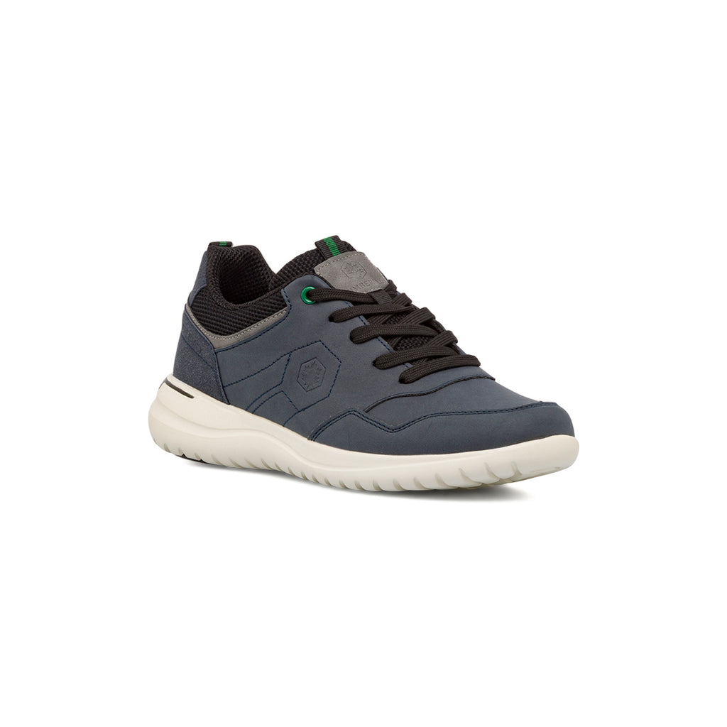 Sneakers casual da uomo blu con logo Lumberjack