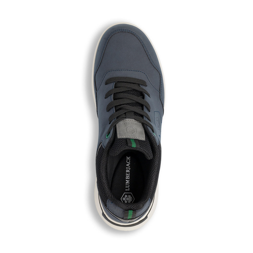 Sneakers casual da uomo blu con logo Lumberjack