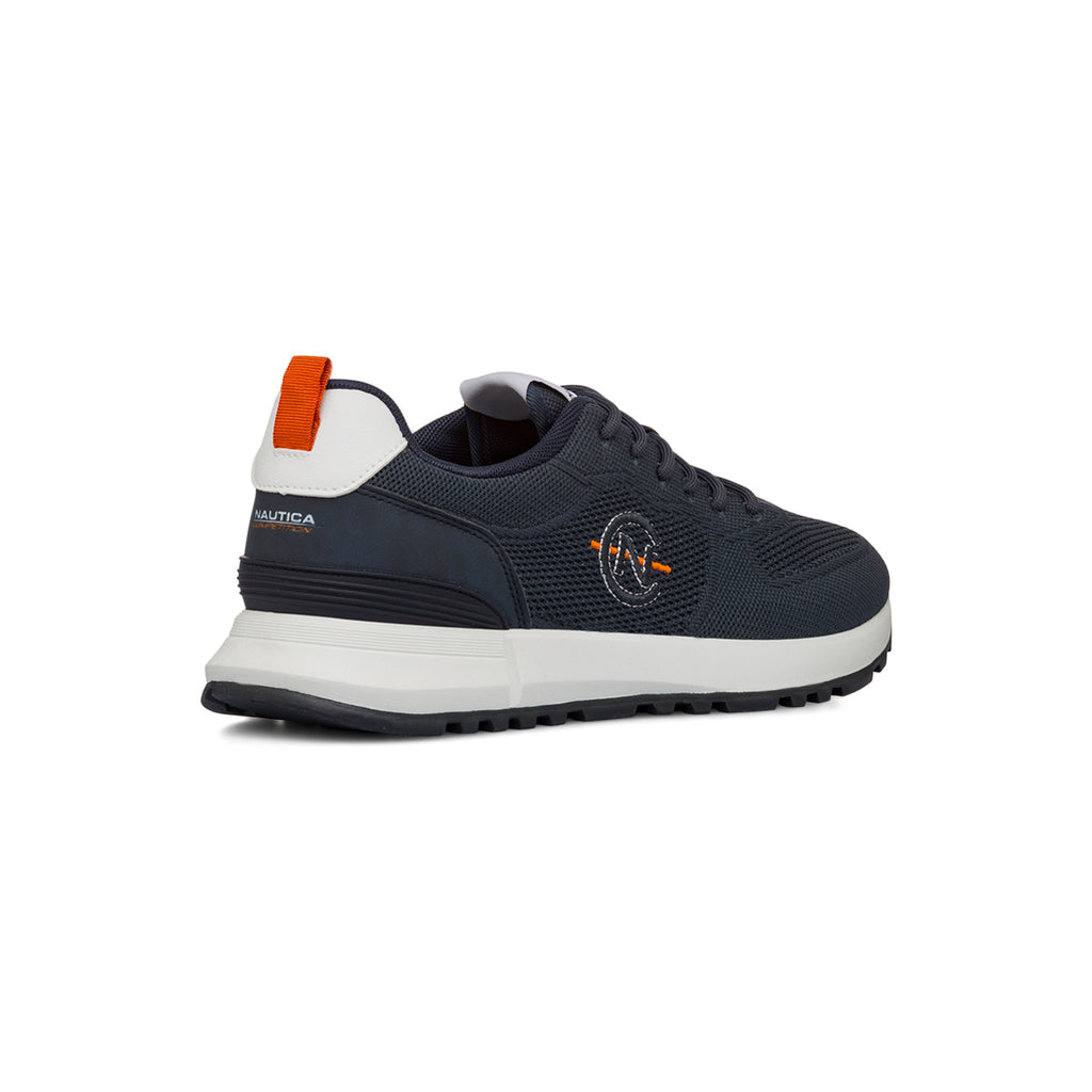 Sneakers casual blu navy da Uomo in tessuto Nautica