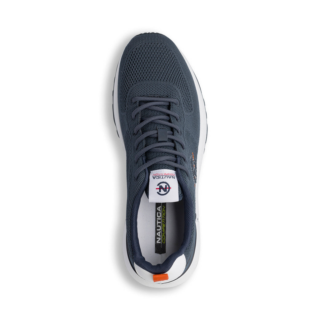 Sneakers casual blu navy da Uomo in tessuto Nautica