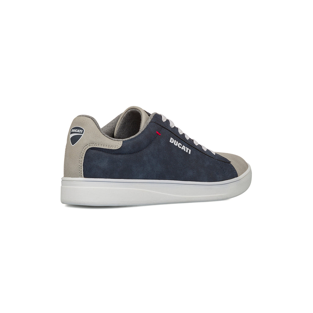 Sneakers blu da Uomo con dettagli beige e cuciture a contrasto Ducati