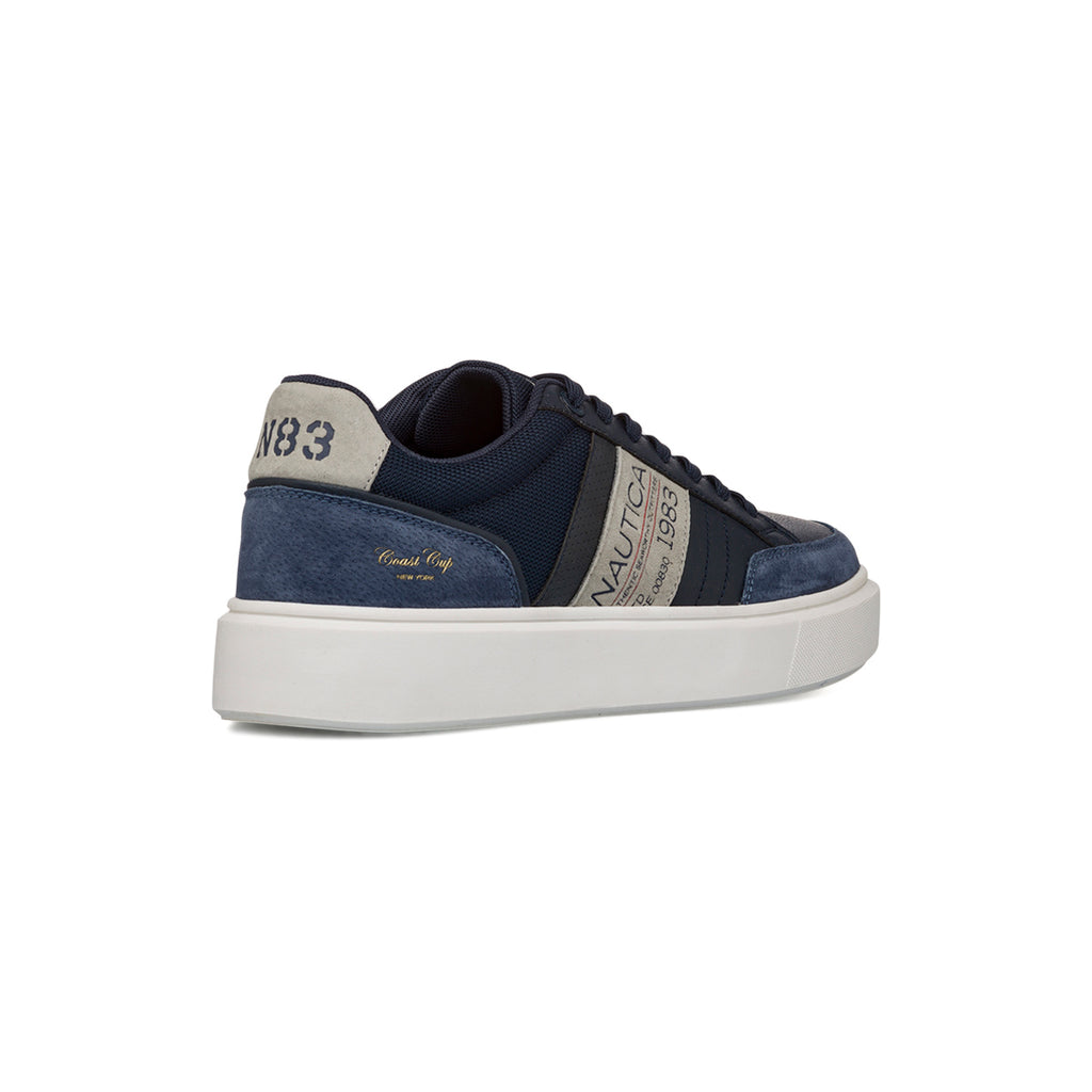 Sneakers blu con inserti effetto scamosciato da Uomo Nautica