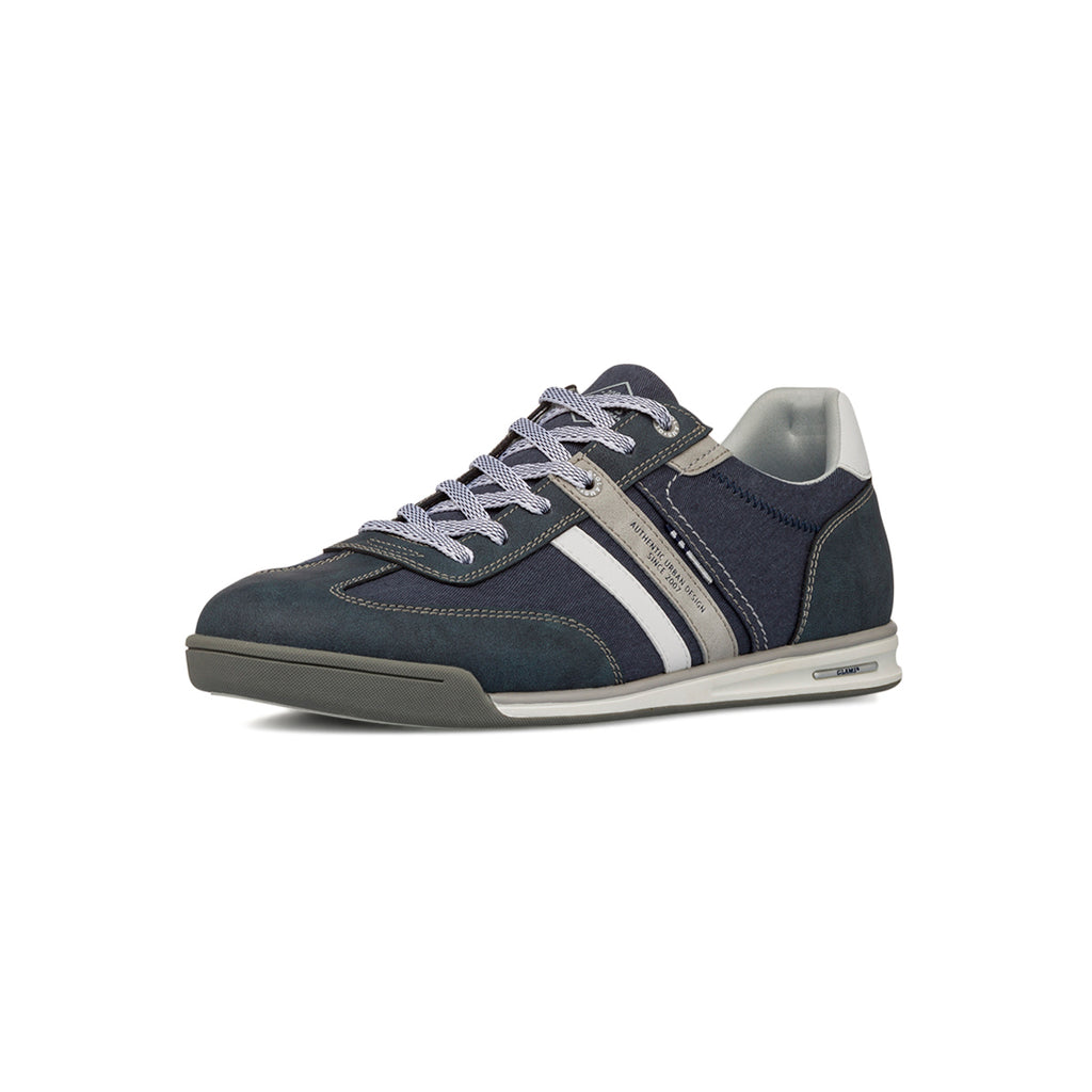 Sneakers casual blu jeans da Uomo con logo Glams