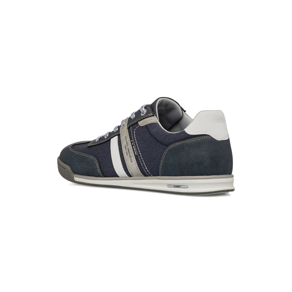 Sneakers casual blu jeans da Uomo con logo Glams