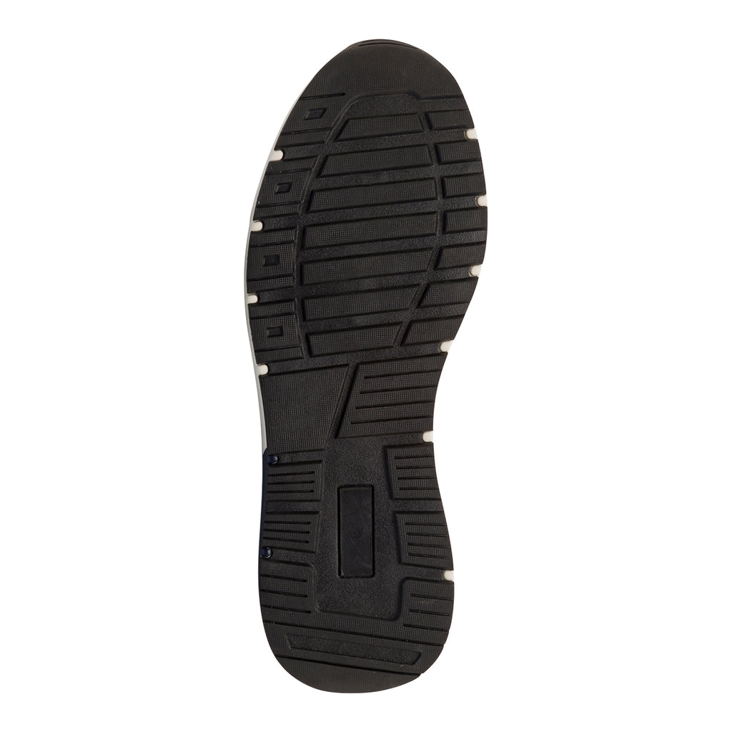 Sneakers gialle casual da uomo con dettagli neri e blu e logo Ducati