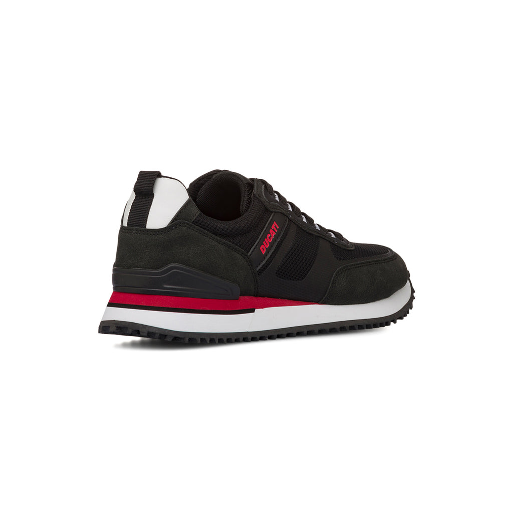 Sneakers casual nere con dettagli rossi da Uomo Ducati
