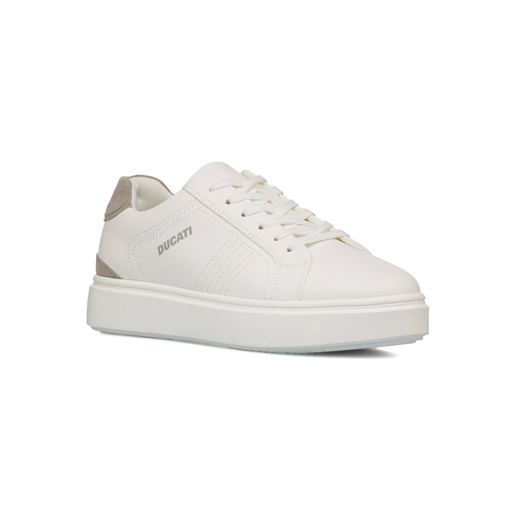 Sneakers bianche con dettagli grigi da Uomo Ducati