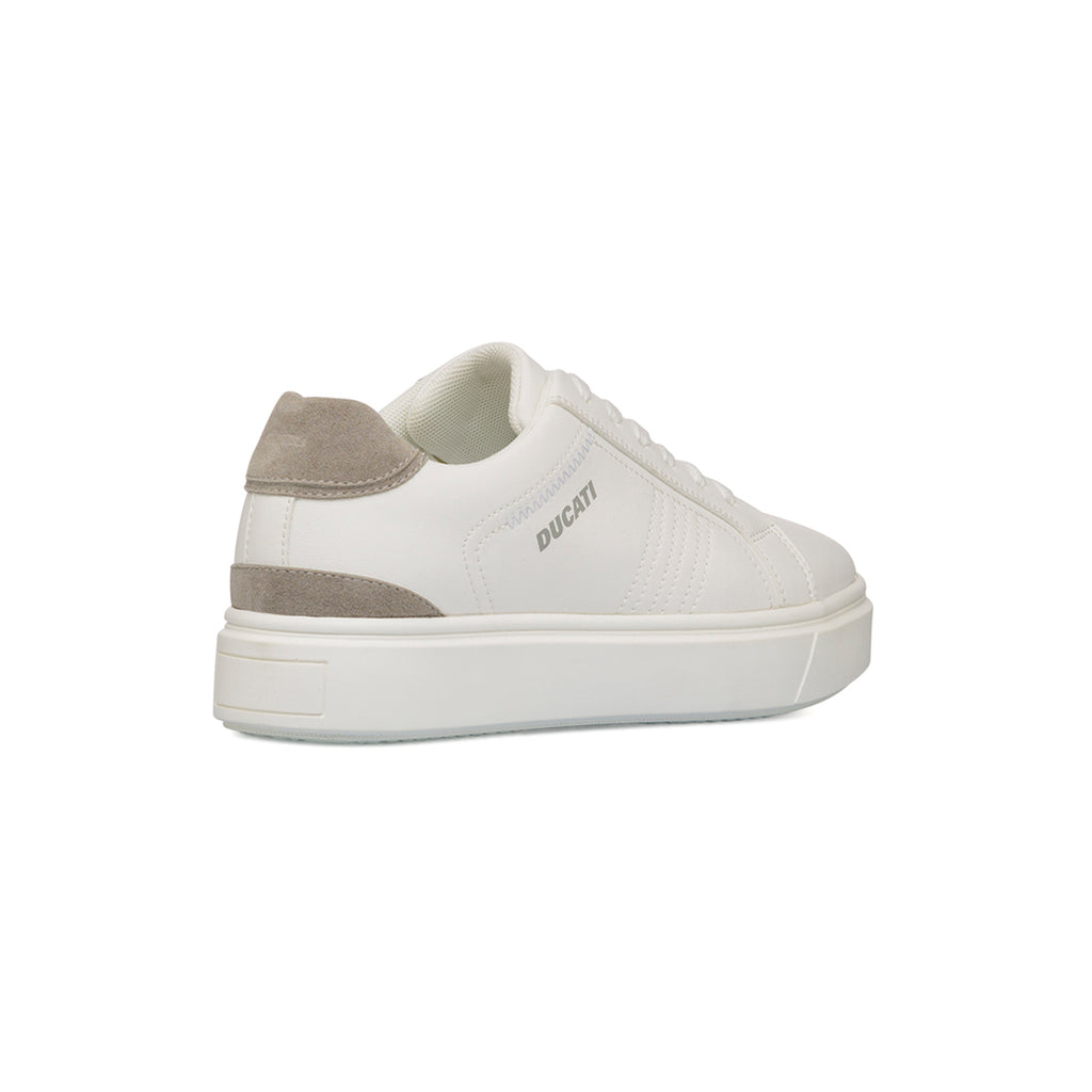 Sneakers bianche con dettagli grigi da Uomo Ducati