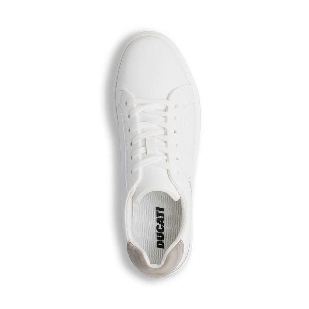 Sneakers bianche con dettagli grigi da Uomo Ducati