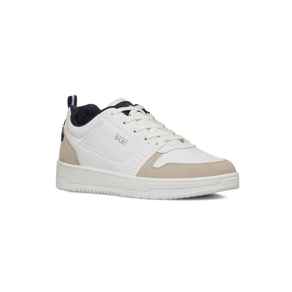 Sneakers bianche da Uomo con logo laterale in contrasto Basile