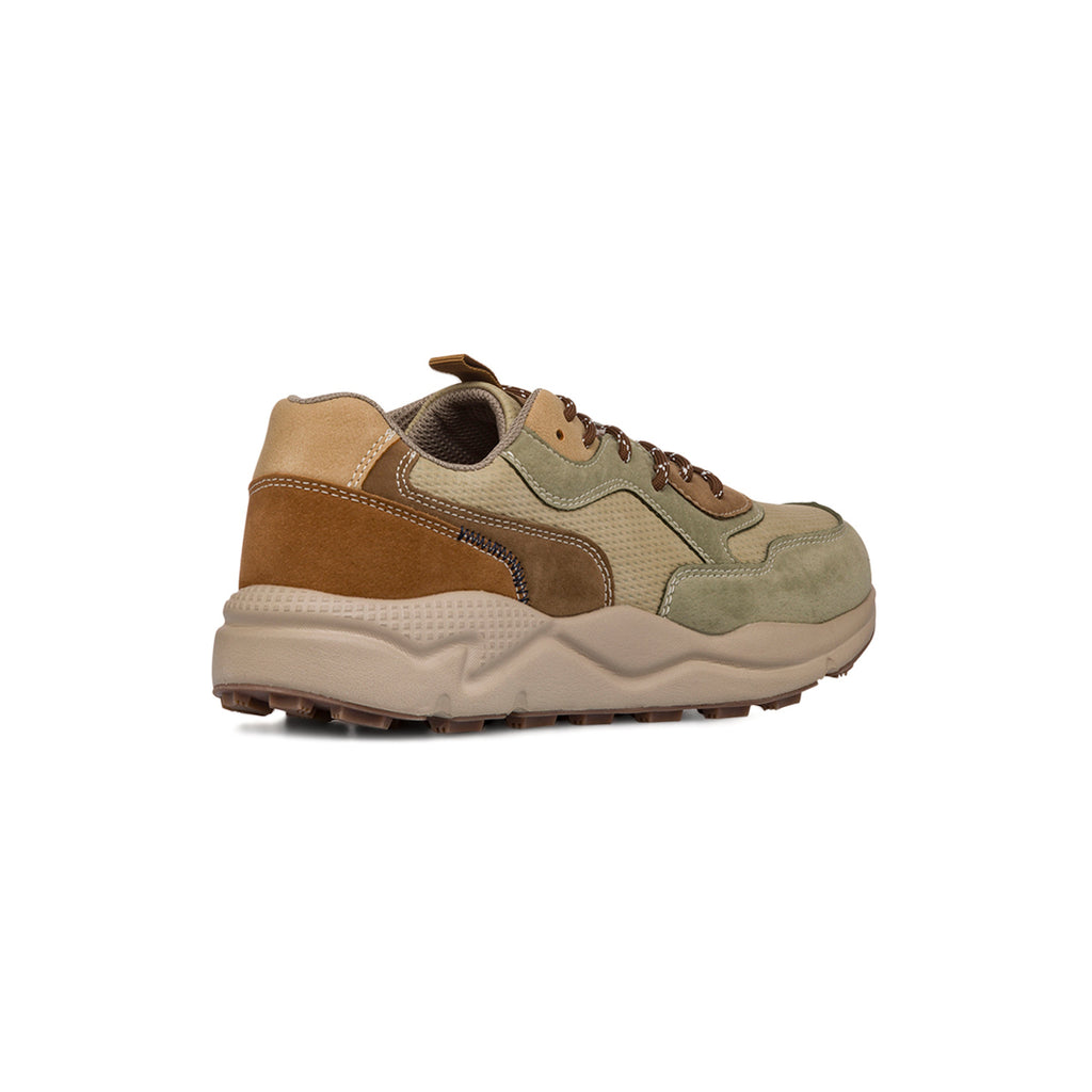 Sneakers beige da Uomo con dettagli a contrasto e lacci frontali Gate 76