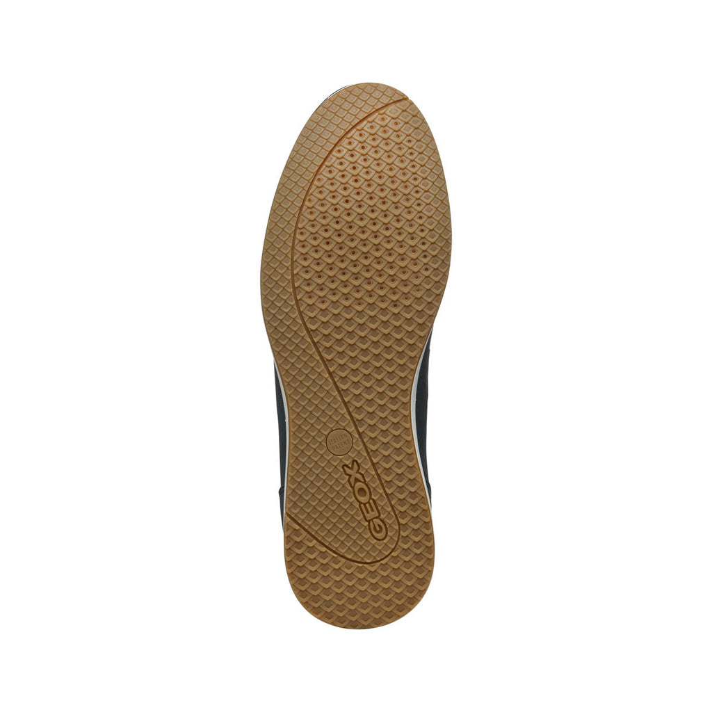 Sneakers da Uomo Nere con inserto laterale e suola traspirante Geox
