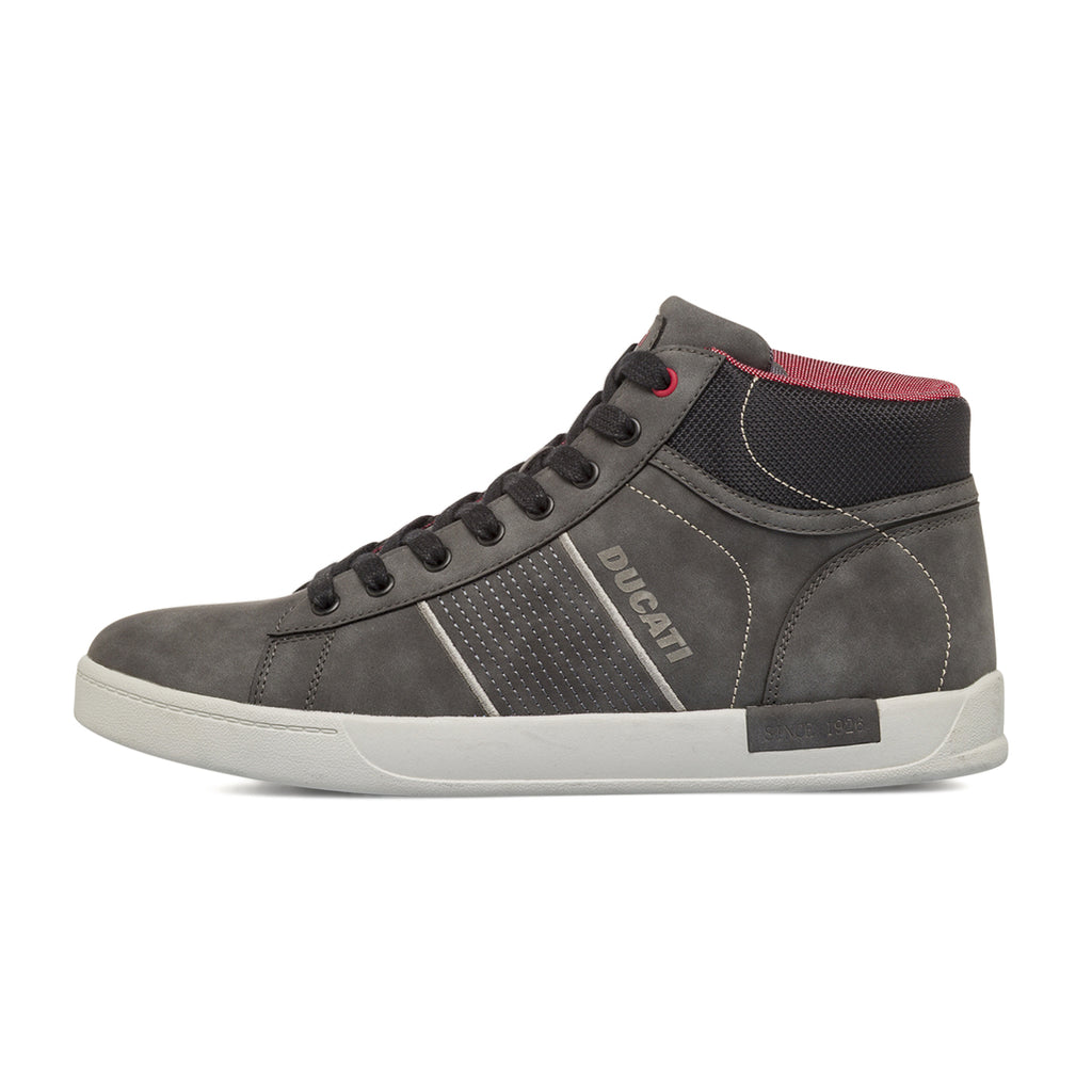 Sneakers alte nere da Uomo con banda laterale Ducati