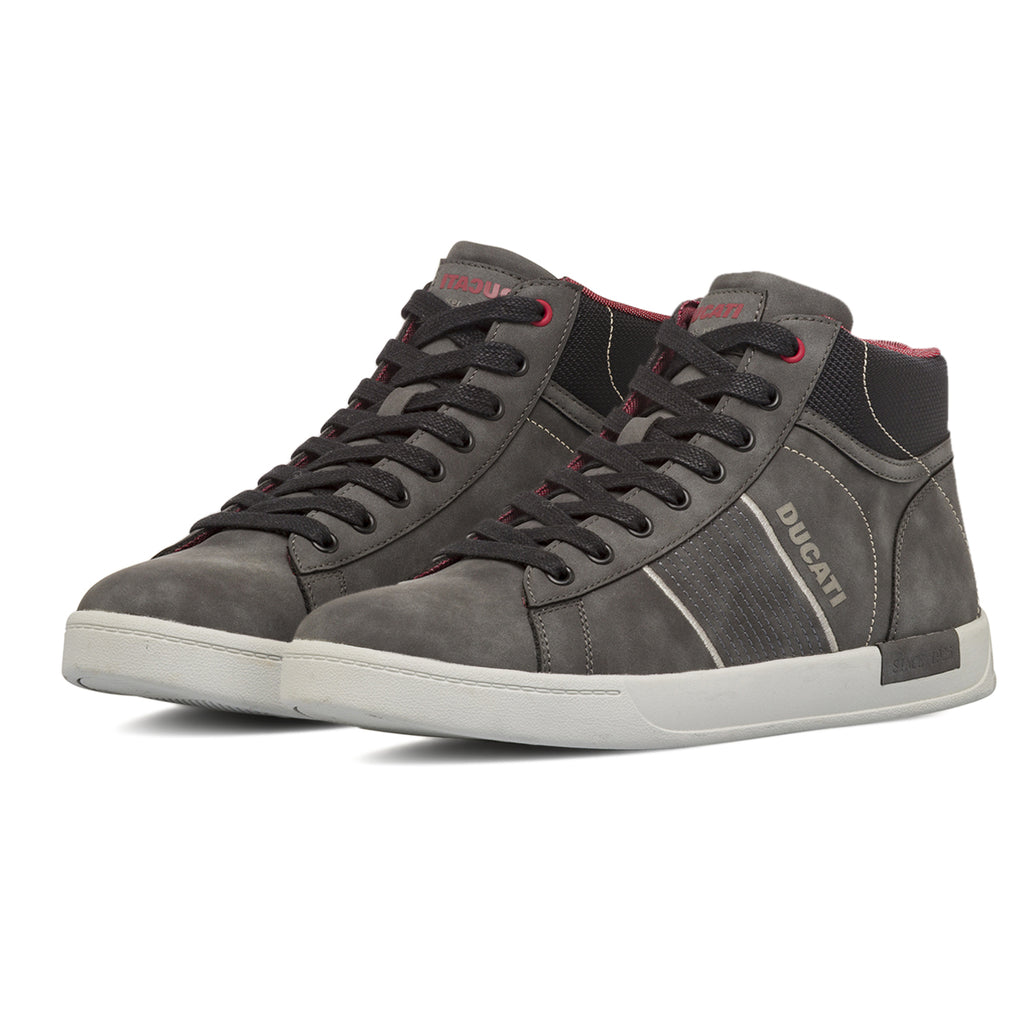 Sneakers alte nere da Uomo con banda laterale Ducati