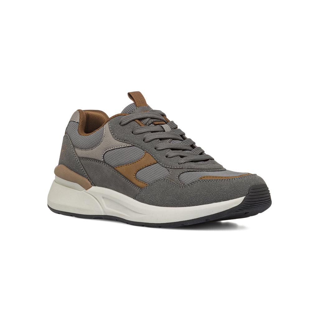 Sneakers grigie da Uomo con dettagli marroni in contrasto Ducati