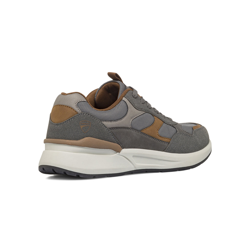 Sneakers grigie da Uomo con dettagli marroni in contrasto Ducati
