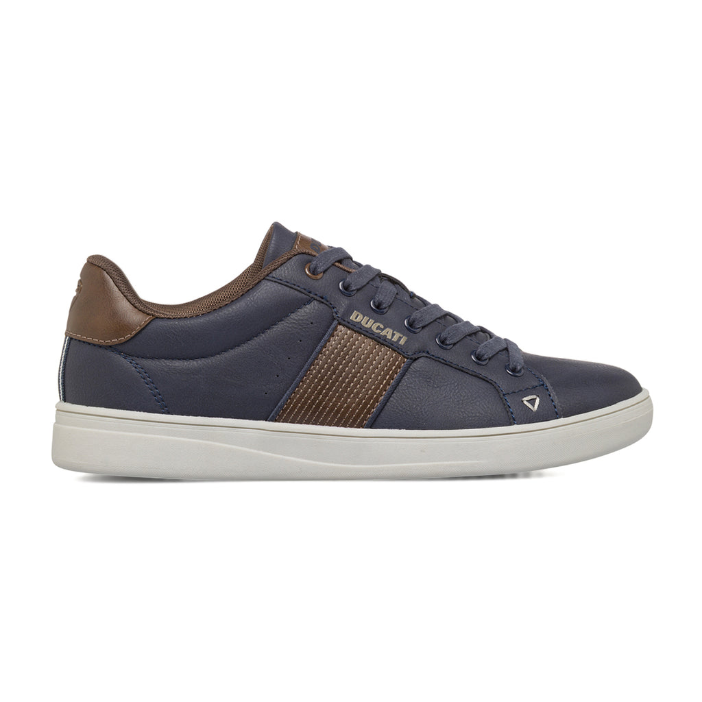 Sneakers blu da Uomo con inserti marroni Ducati