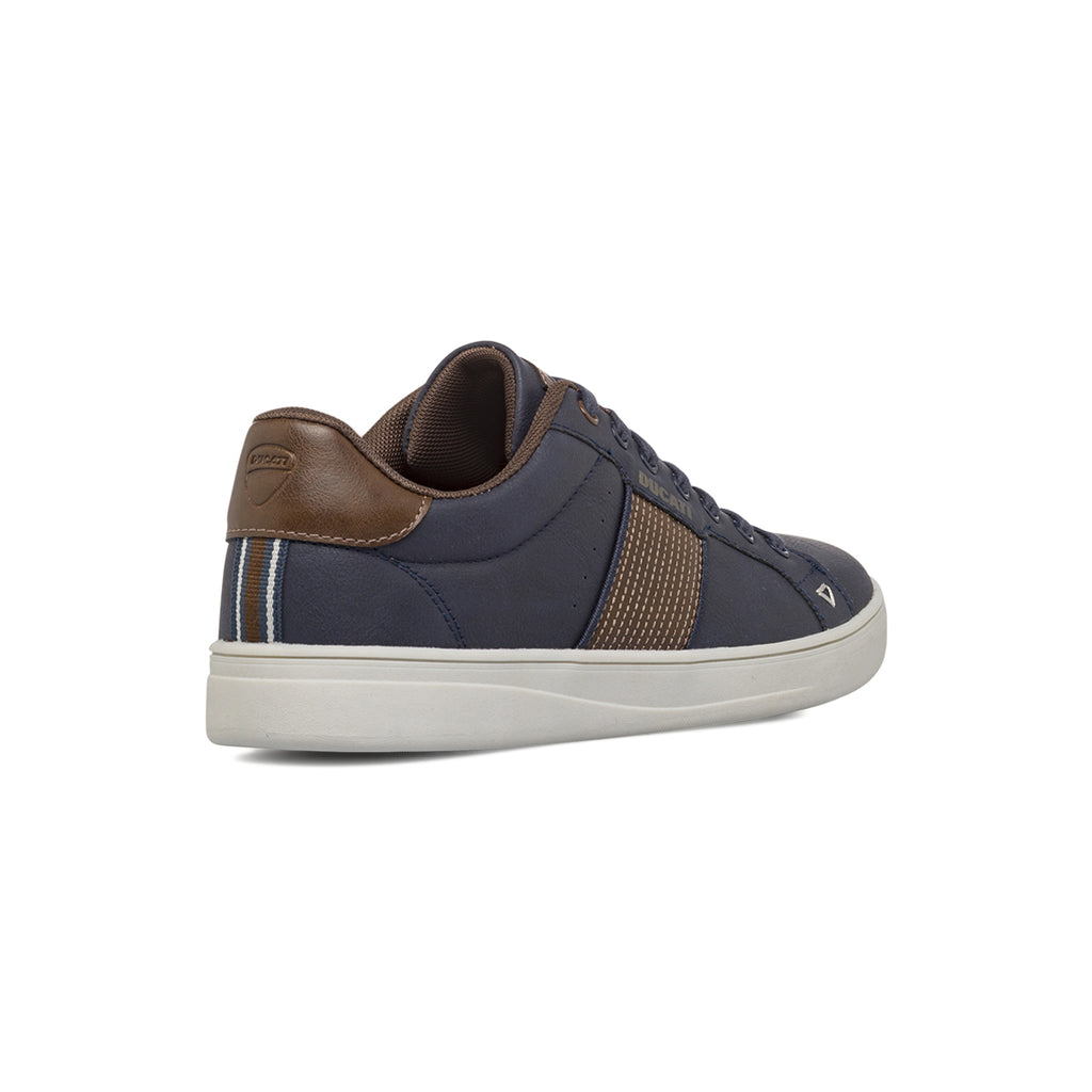 Sneakers blu da Uomo con inserti marroni Ducati