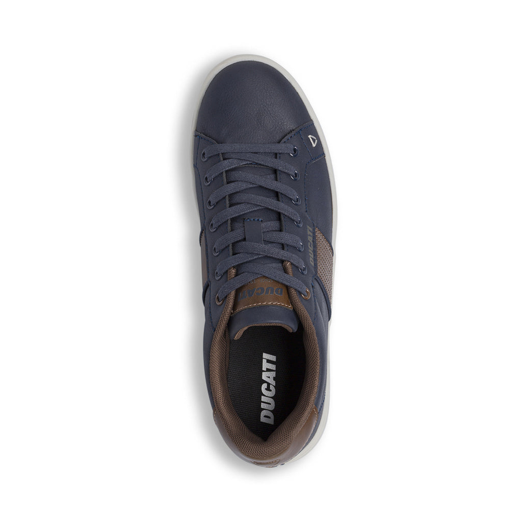 Sneakers blu da Uomo con inserti marroni Ducati