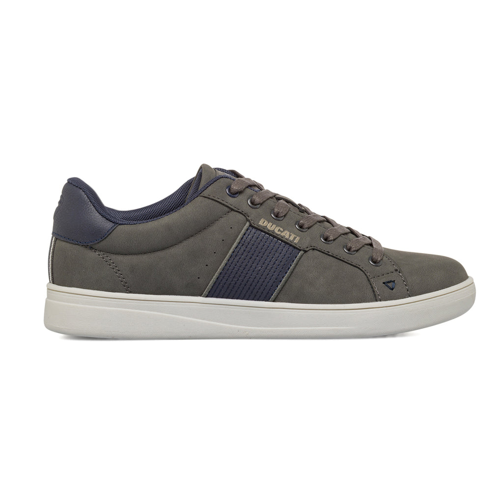 Sneakers grigie da Uomo con inserti blu Ducati
