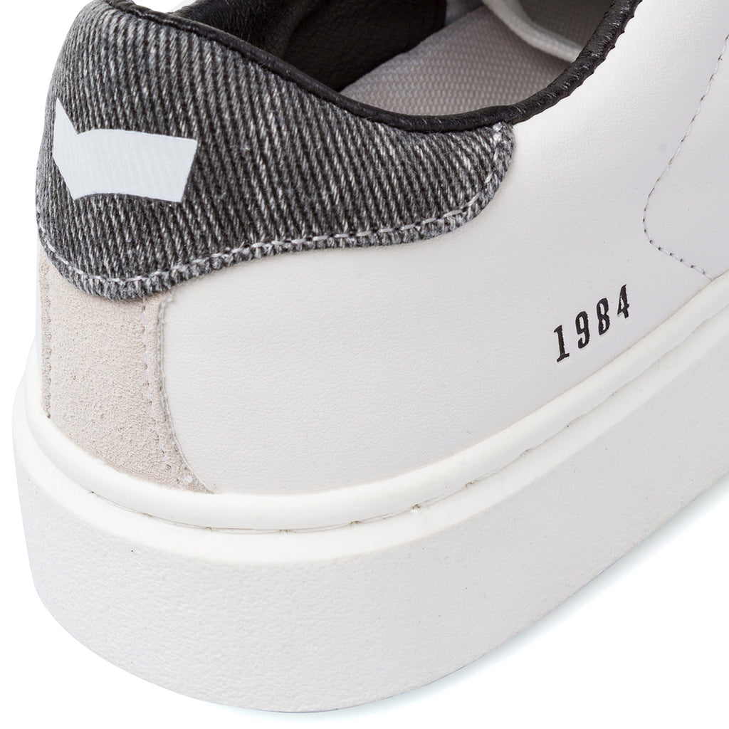 Sneakers bianche da Uomo con inserto in tessuto Gas