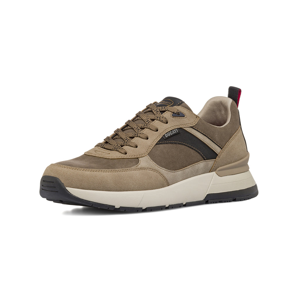 Sneakers taupe da Uomo con inserti in contrasto Ducati