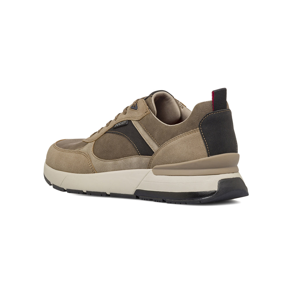 Sneakers taupe da Uomo con inserti in contrasto Ducati