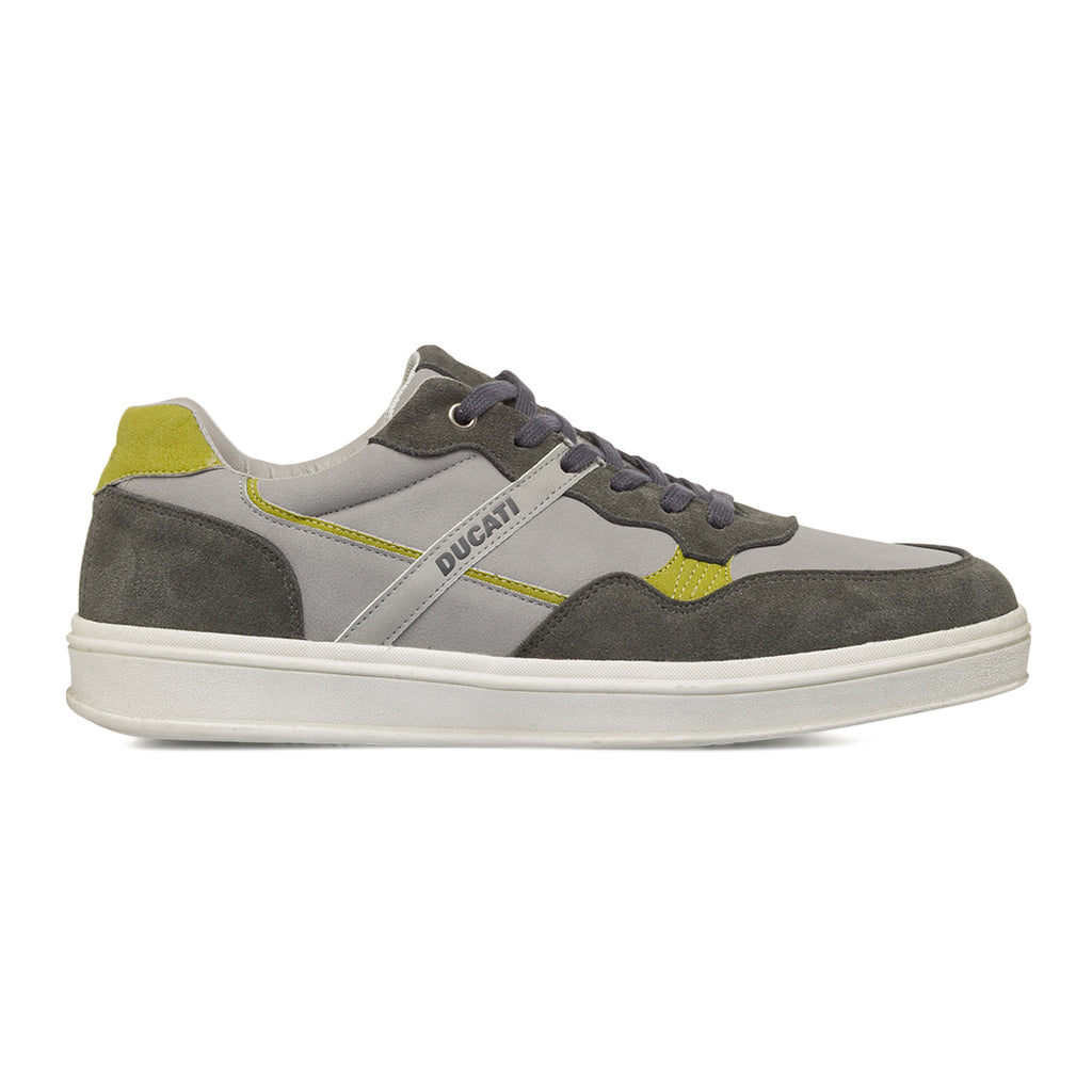 Sneakers grigie da Uomo con dettagli in contrasto Ducati