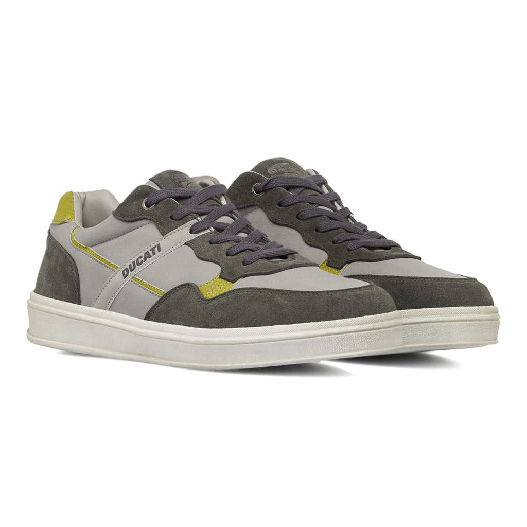 Sneakers grigie da Uomo con dettagli in contrasto Ducati