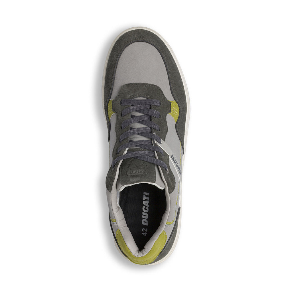 Sneakers grigie da Uomo con dettagli in contrasto Ducati