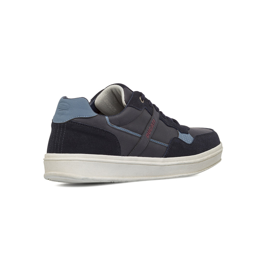 Sneakers da Uomo Blu con Dettagli Azzurri Ducati
