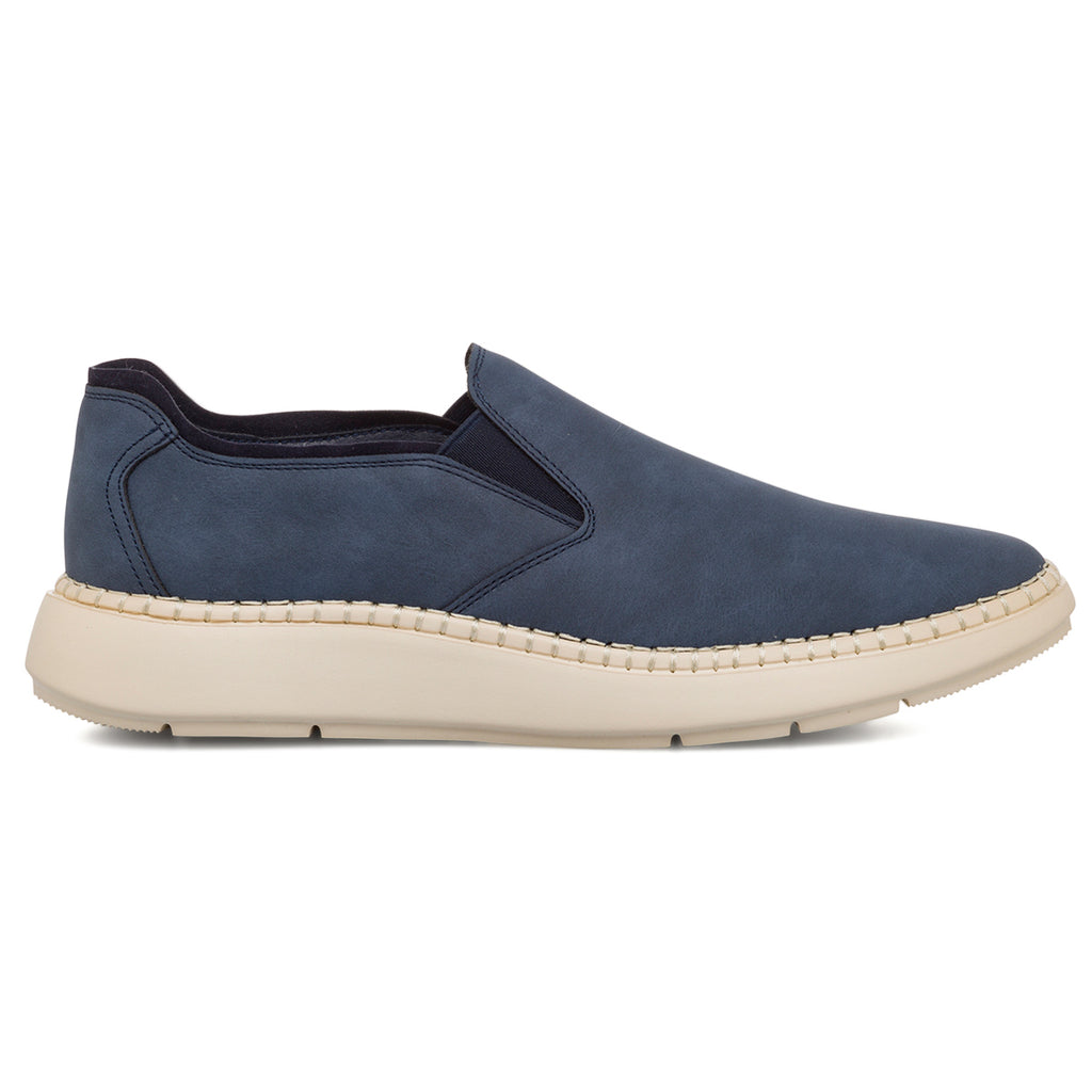 Scarpe slip-on casual da uomo blu navy P Soft