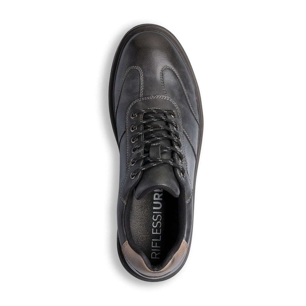 Sneakers eleganti nere effetto vintage da uomo Riflessi Urbani
