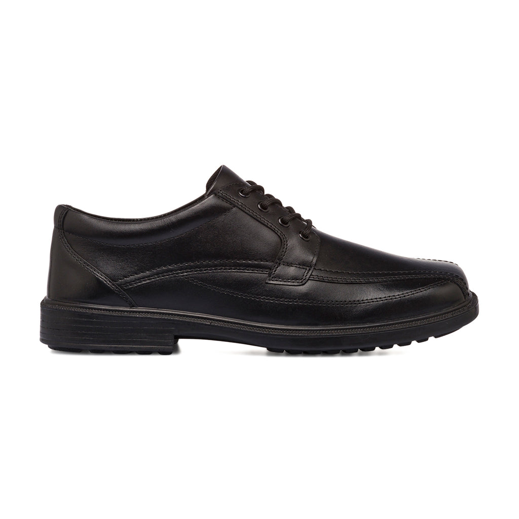 Stringate comfort derby da uomo nere P Soft in pelle con soletta in memory foam