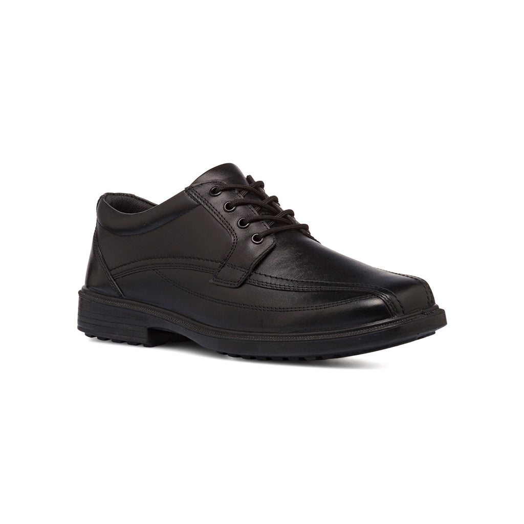 Stringate comfort derby da uomo nere P Soft in pelle con soletta in memory foam