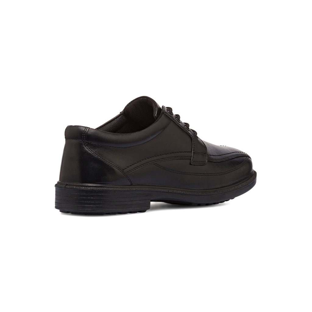 Stringate comfort derby da uomo nere P Soft in pelle con soletta in memory foam