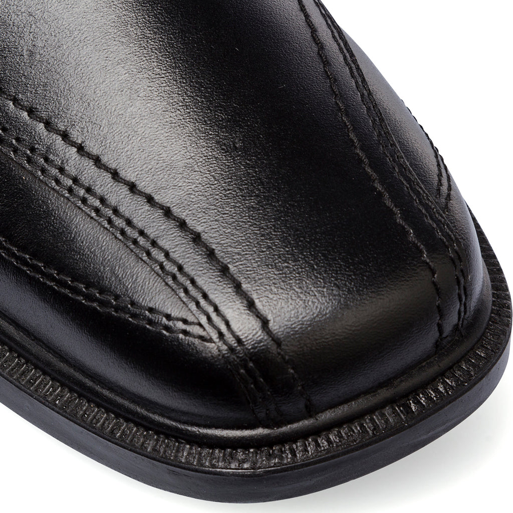 Stringate comfort derby da uomo nere P Soft in pelle con soletta in memory foam
