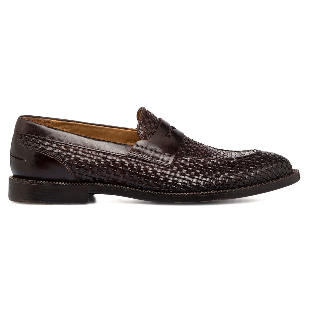 Stringate eleganti marrone in pelle lavorata da uomo La Cuoieria