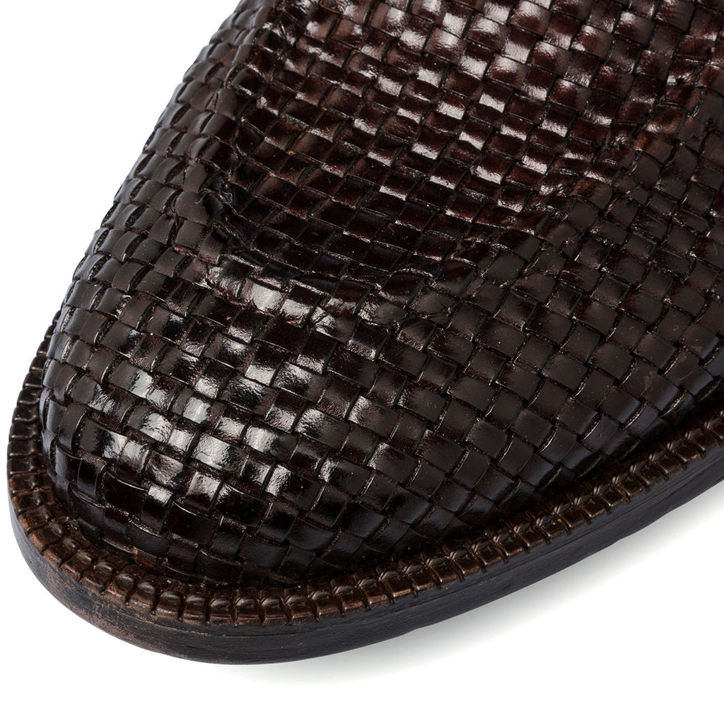 Stringate eleganti marrone in pelle lavorata da uomo La Cuoieria