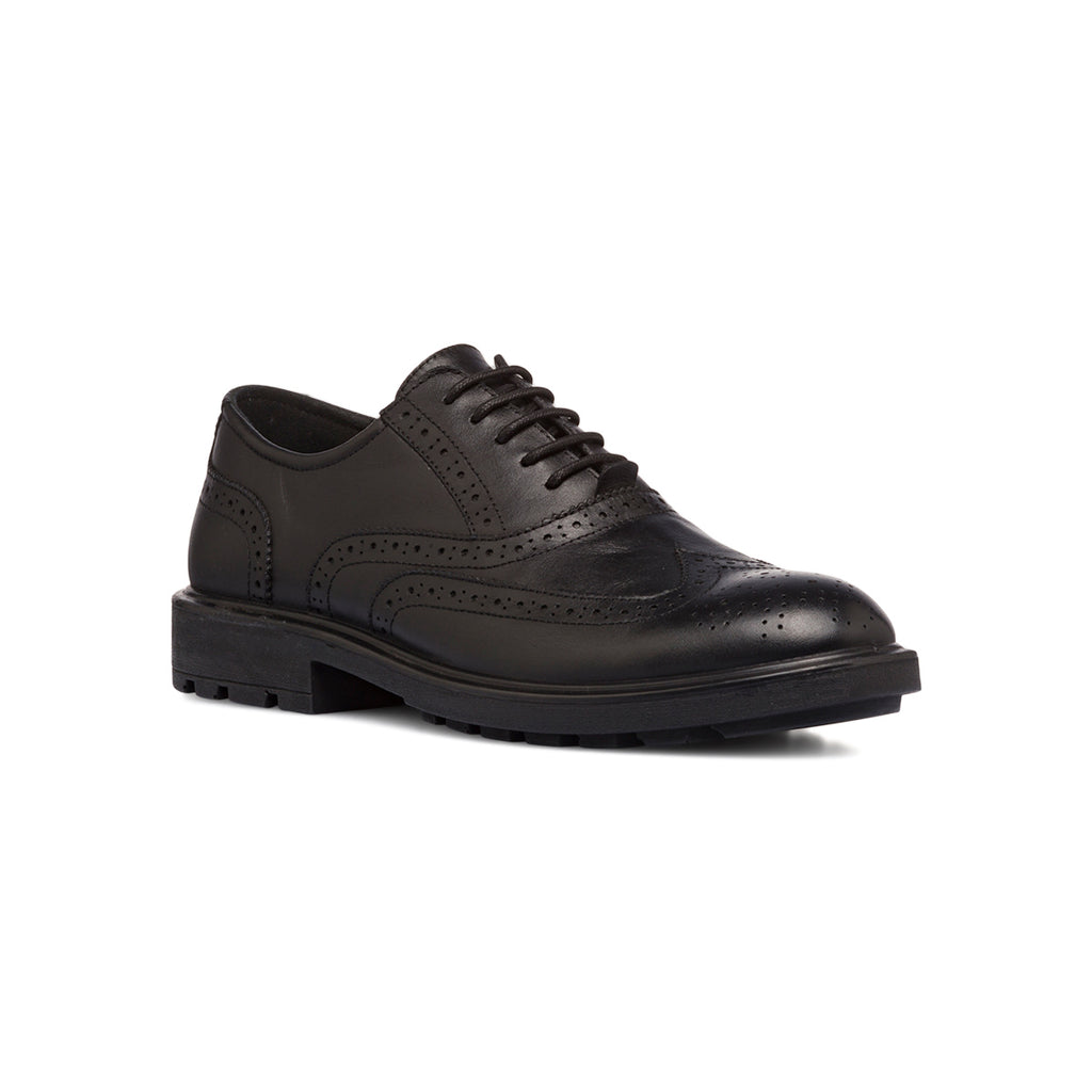 Stringate oxford nere da uomo in pelle Primopiano